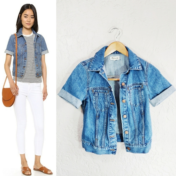 madewell short sleeve denim jacket